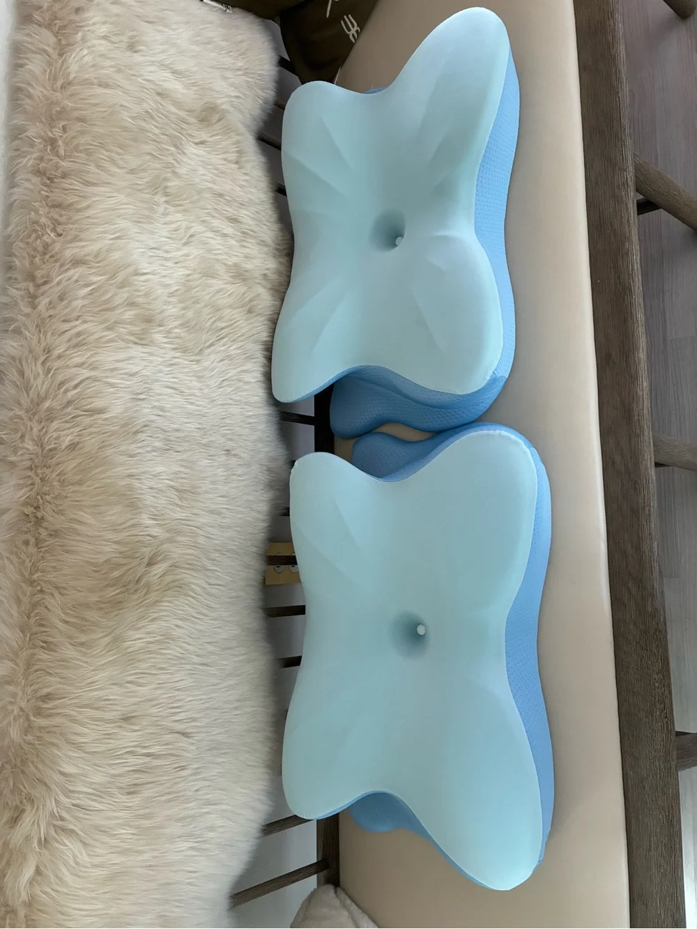 Ergo Contour Neck Pillow – Light Blue Support Pillow